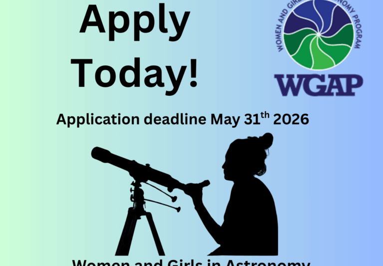 Women and Girls in Astronomy Program (WGAP) 2026 ($2,000 grant)