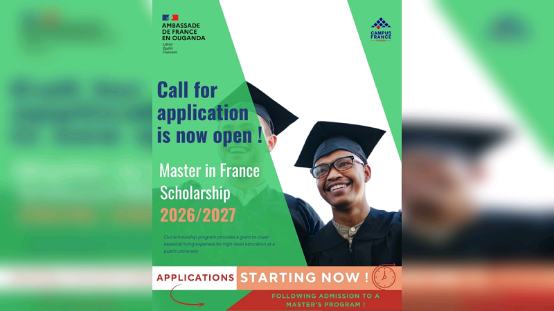 Embassy of France in Uganda Master’s Scholarships 2026/2027
